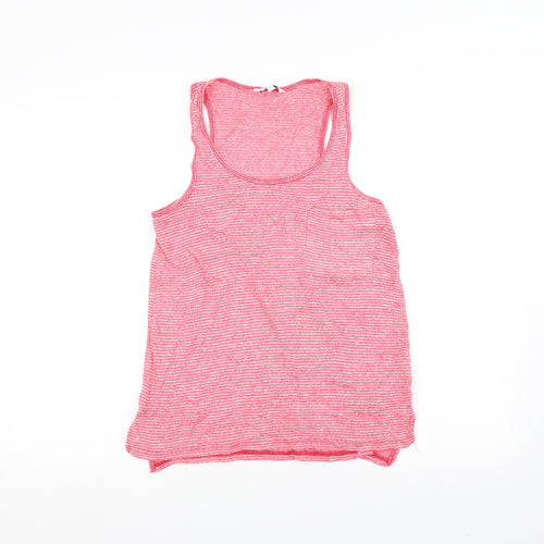 NEXT Womens Red Striped  Basic Tank Size 6