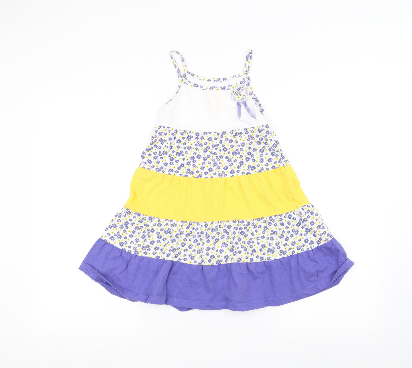 BPC Girls White Floral  A-Line  Size 6 Years