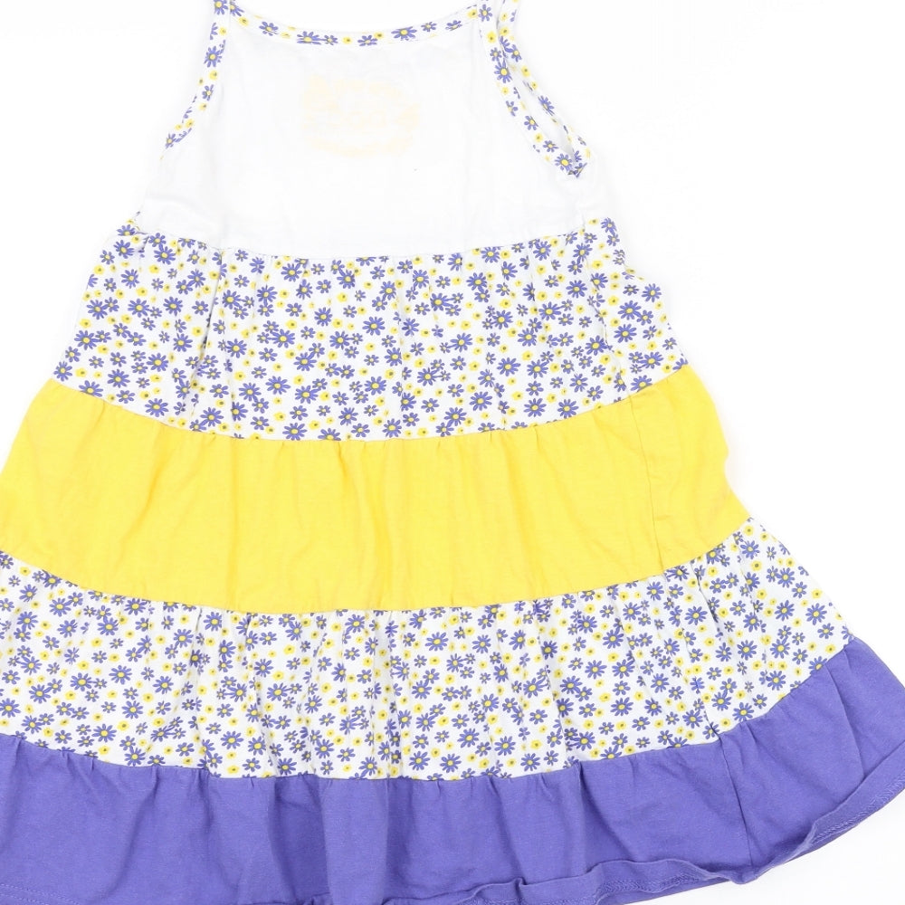 BPC Girls White Floral  A-Line  Size 6 Years
