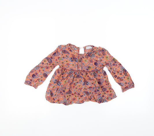 Front view of Matalan girls’ pink a-line, size 5, years