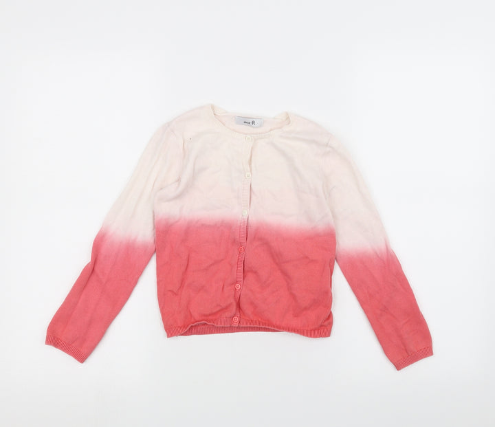 Abcd R Girls White Cardigan Jumper Size 6 Years