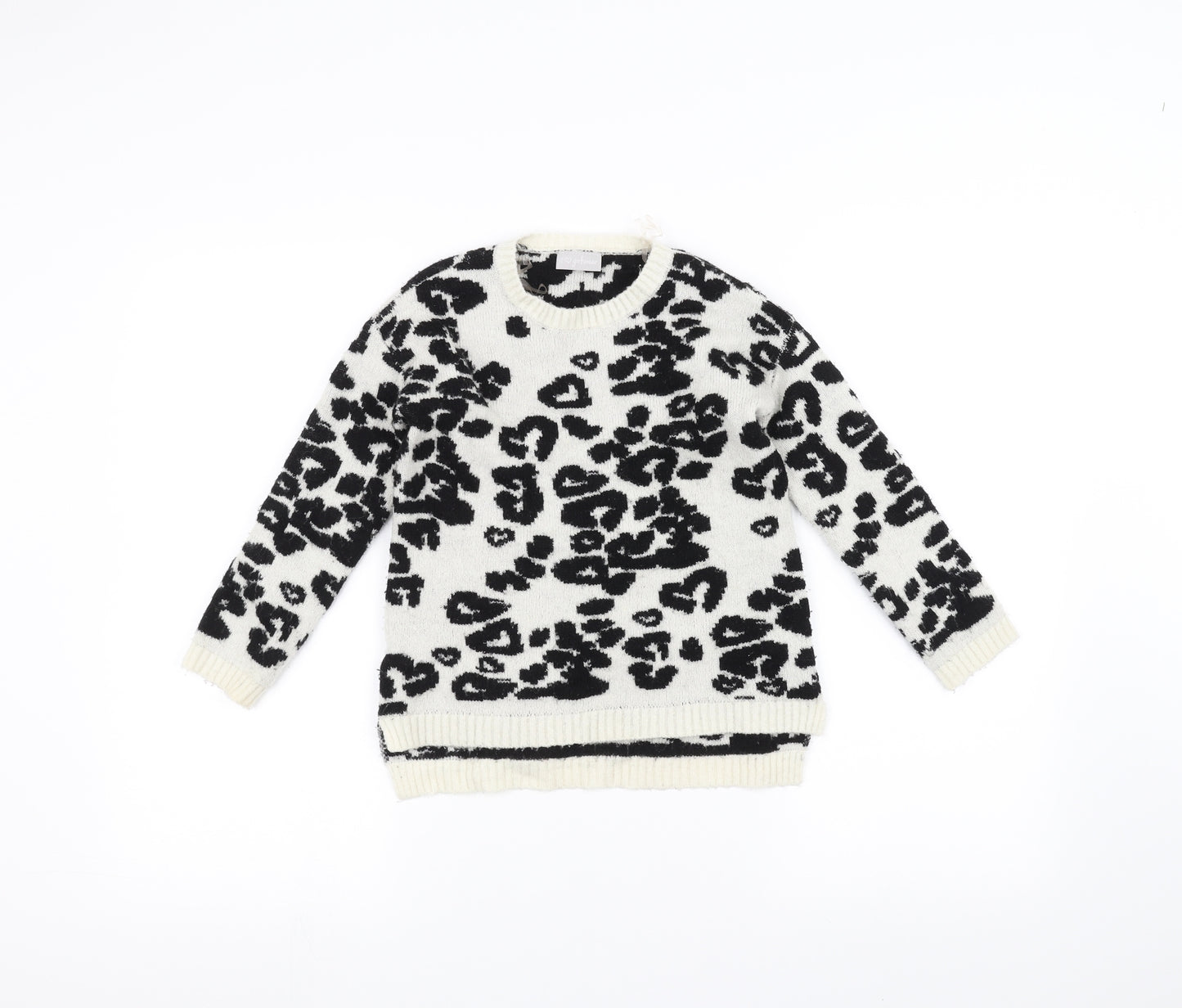 Matalan Boys White   Pullover Jumper Size 5 Years