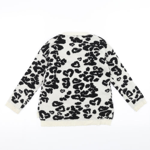 Matalan Boys White   Pullover Jumper Size 5 Years