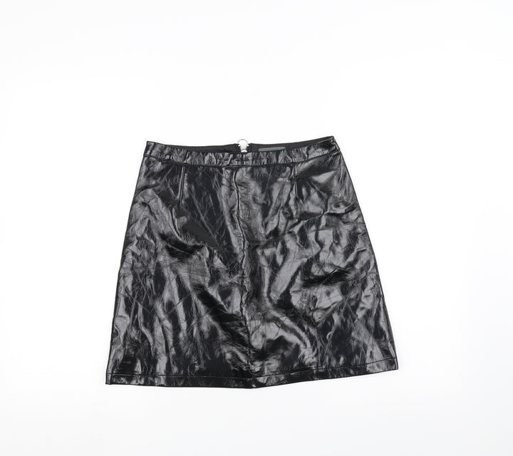 Primark Womens Black A-Line Skirt Size 8