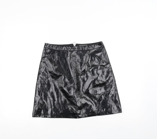 Primark Womens Black   A-Line Skirt Size 8