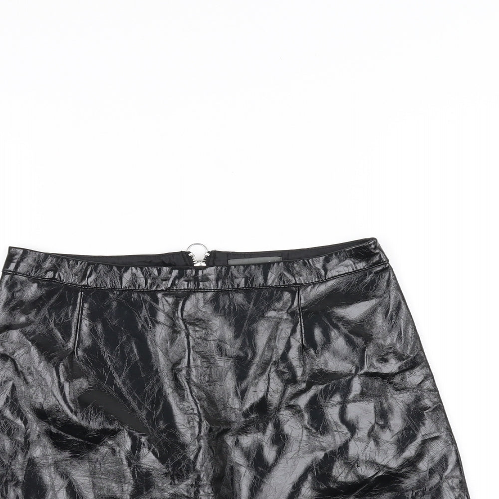 Primark Womens Black   A-Line Skirt Size 8