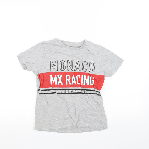 Pep&Co Boys Grey   Basic T-Shirt Size 8-9 Years
