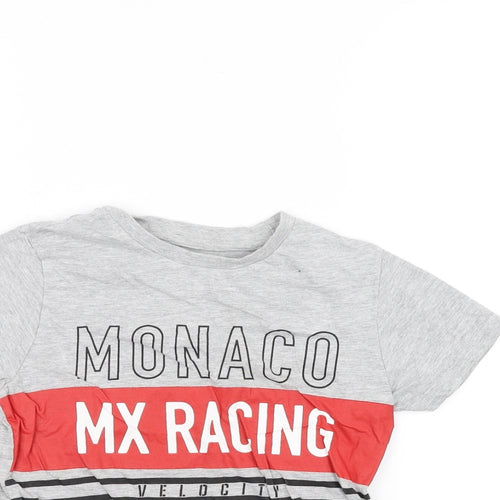 Pep&Co Boys Grey   Basic T-Shirt Size 8-9 Years