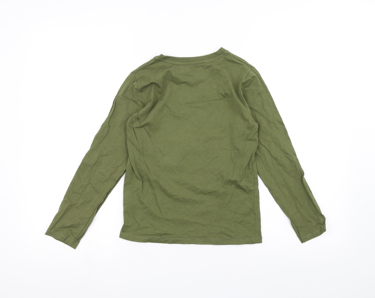 Pep&Co Boys Green   Basic T-Shirt Size 8-9 Years  - Dinosaur