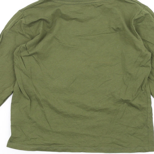 Pep&Co Boys Green   Basic T-Shirt Size 8-9 Years  - Dinosaur