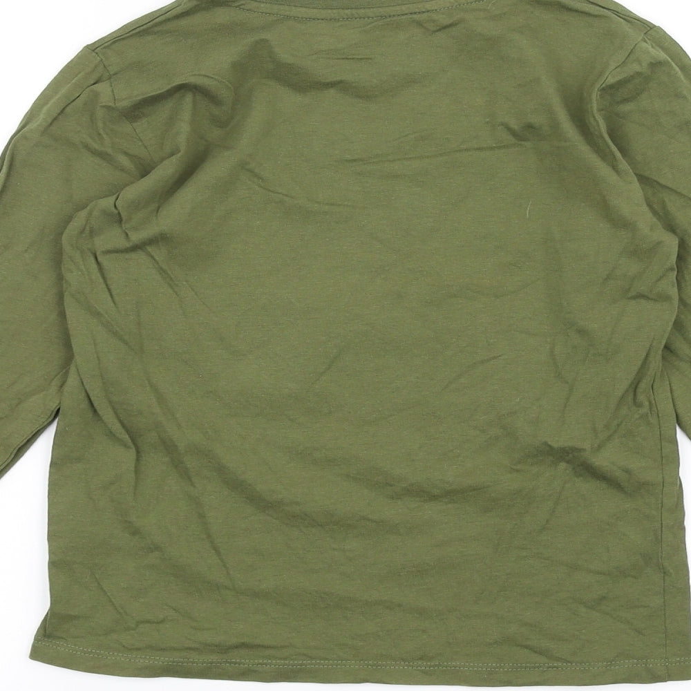Pep&Co Boys Green   Basic T-Shirt Size 8-9 Years  - Dinosaur