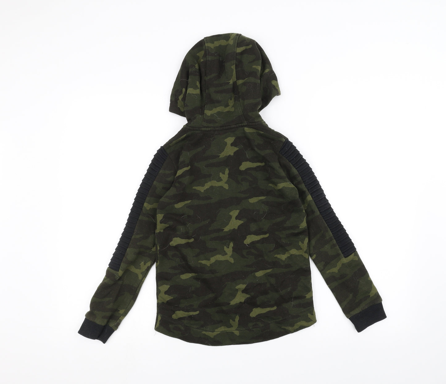 Pep&Co Girls Green Camouflage  Full Zip Hoodie Size 7-8 Years