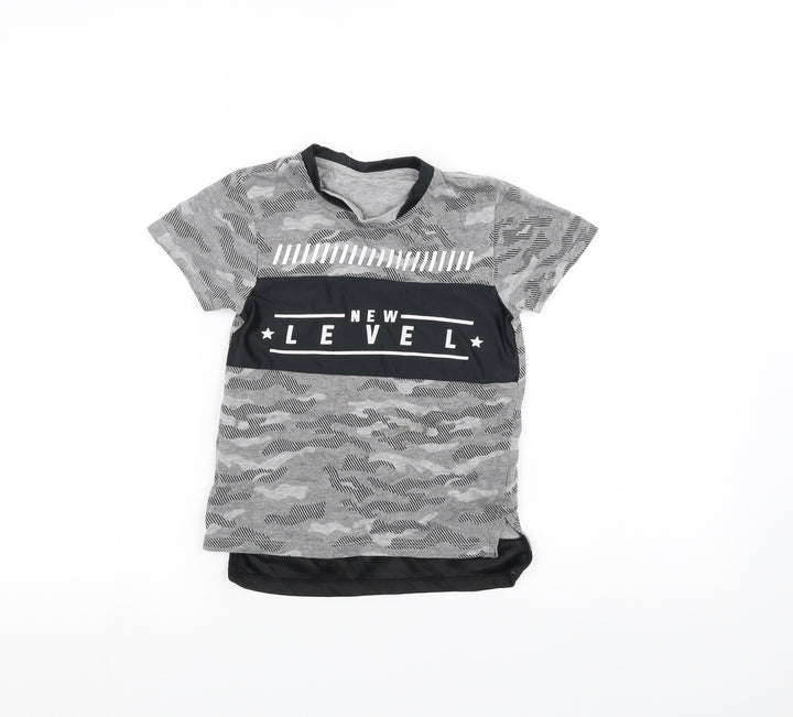 Pep&Co Boys Grey Basic T-Shirt Size 5-6 Years