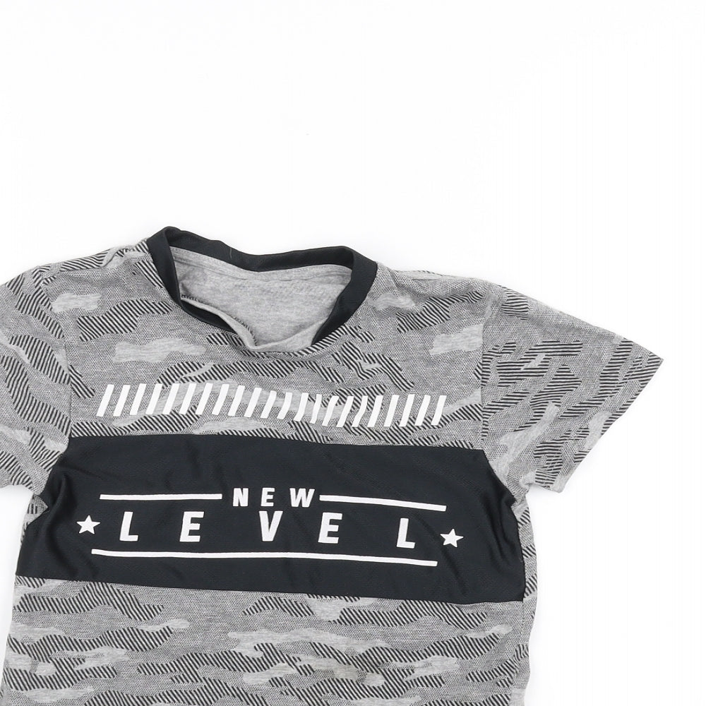 Pep&Co Boys Grey   Basic T-Shirt Size 5-6 Years