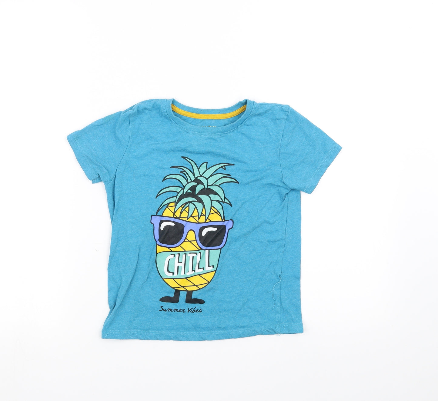 Primark Boys Blue   Basic T-Shirt Size 5-6 Years