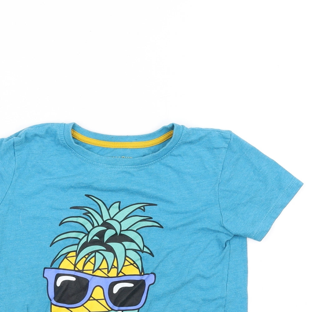 Primark Boys Blue   Basic T-Shirt Size 5-6 Years