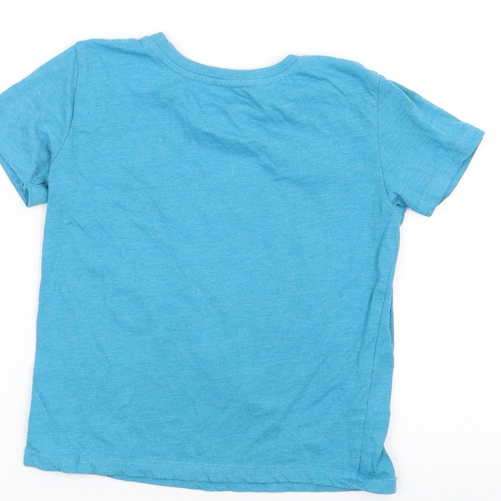 Primark Boys Blue   Basic T-Shirt Size 5-6 Years