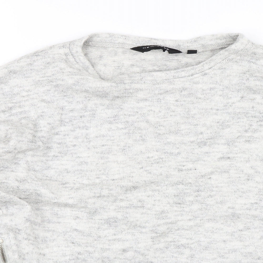 New Look Womens Grey   Pullover Jumper Size 8