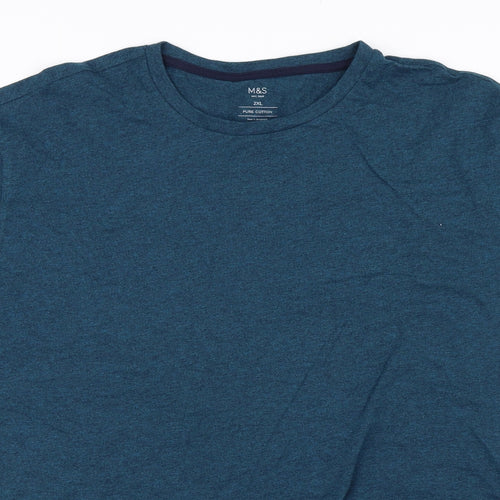 M&S Mens Blue    T-Shirt Size 2XL