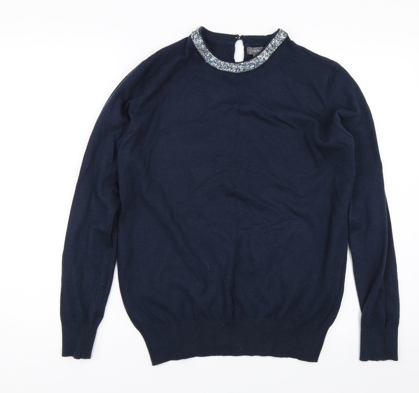 Primark Womens Blue   Pullover Jumper Size L