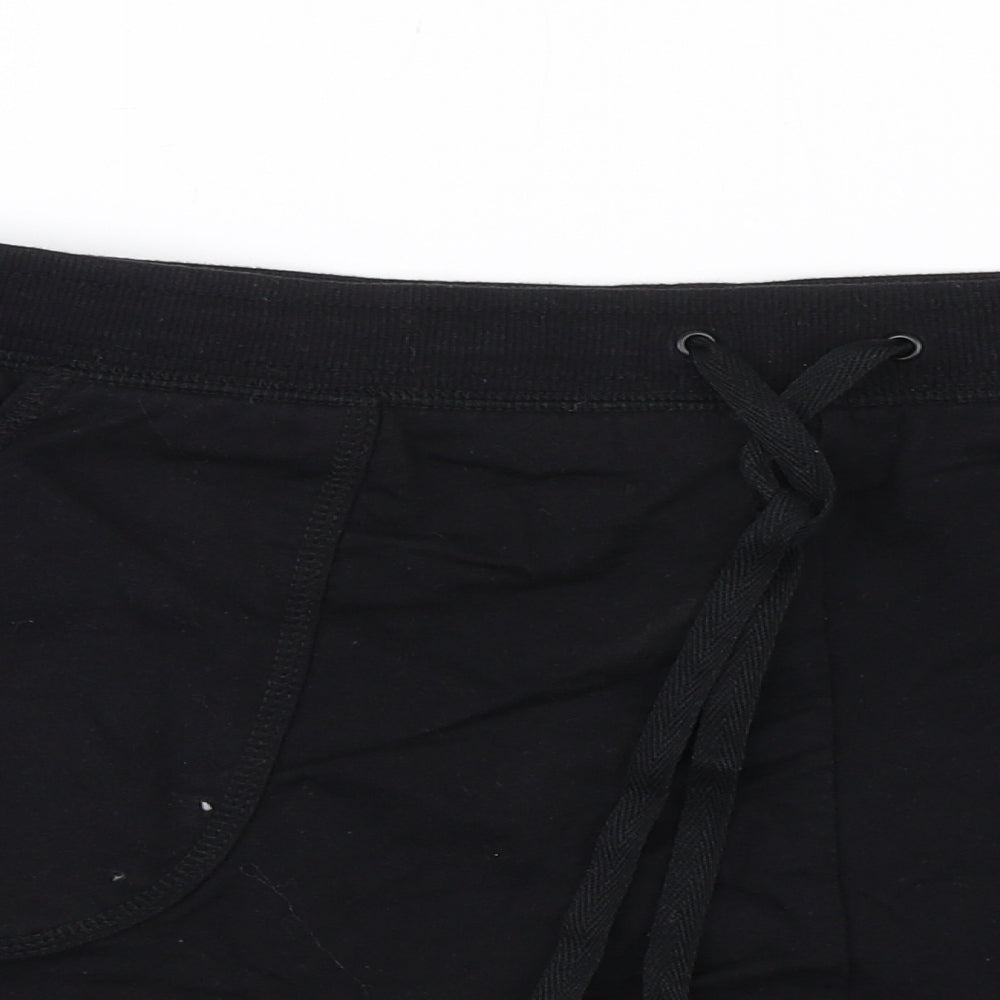 Papaya Womens Black   Sweat Shorts Size 20