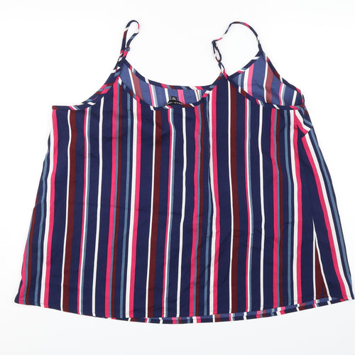 Capsule Womens Blue Striped  Camisole Blouse Size 18