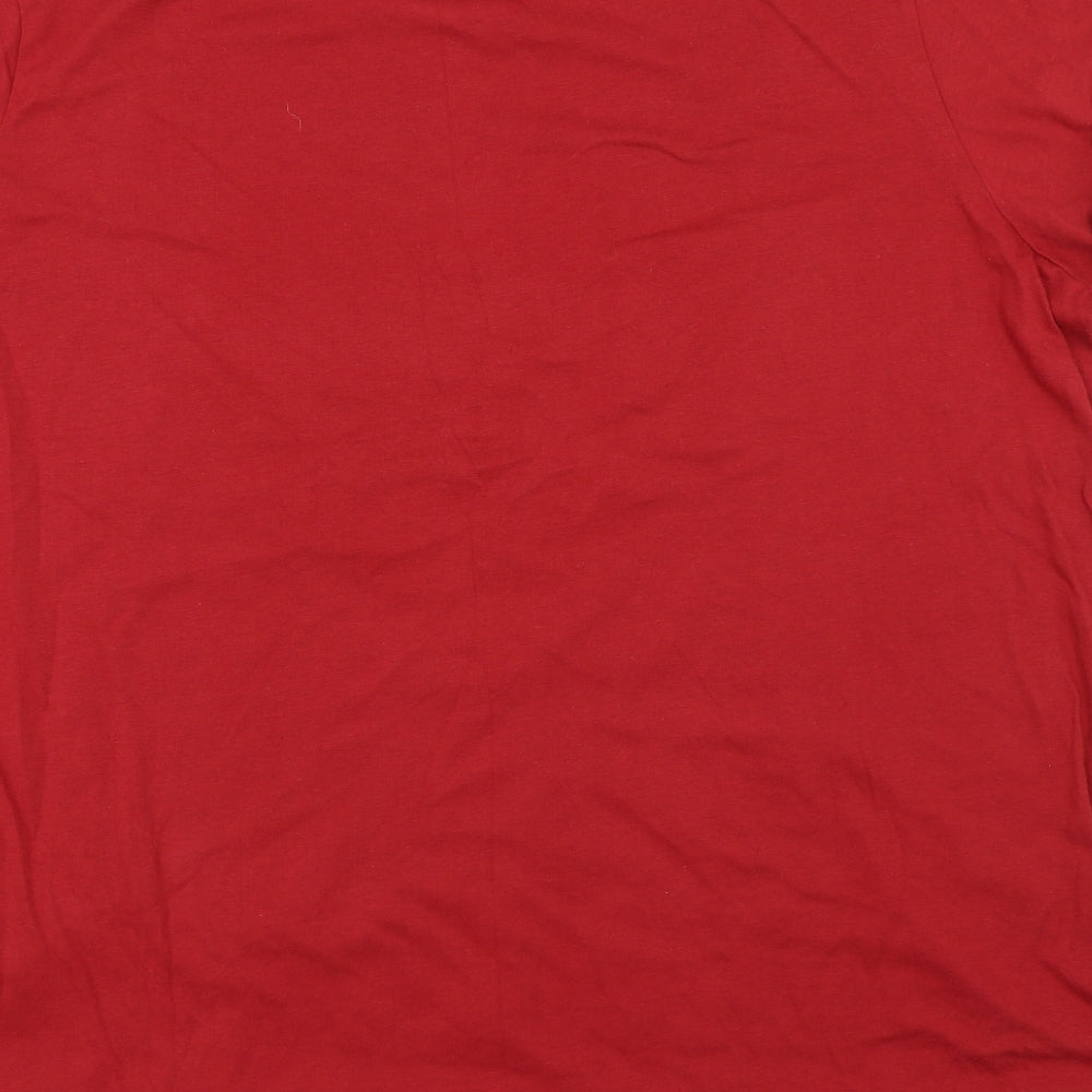 Matalan Womens Red   Basic T-Shirt Size XL  - Team Santa