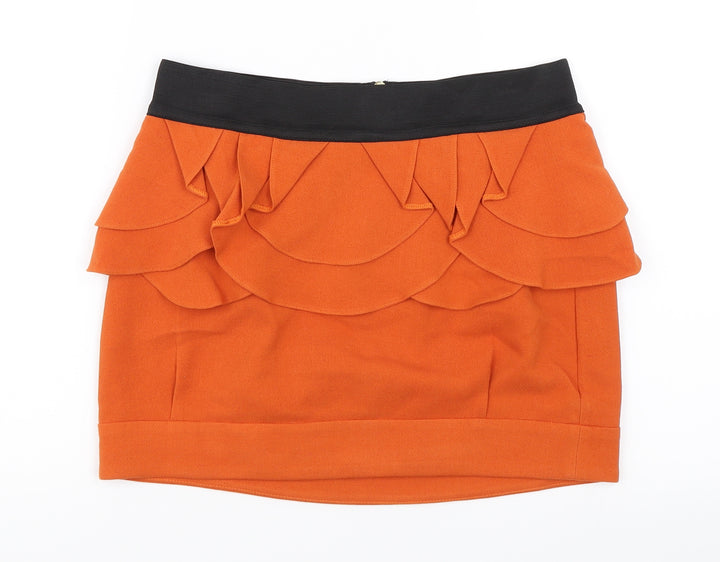 River Island Womens Orange Mini Skirt Size 8