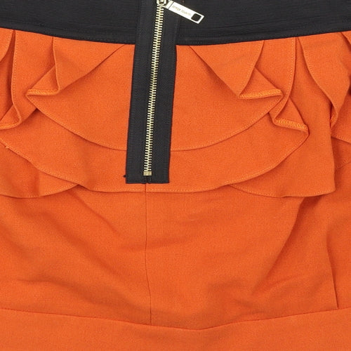 River Island Womens Orange   Mini Skirt Size 8