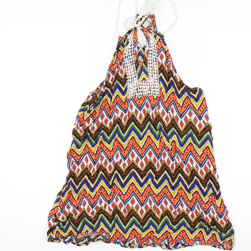Hearts & Bows Womens Multicoloured Geometric  Basic Blouse Size 8