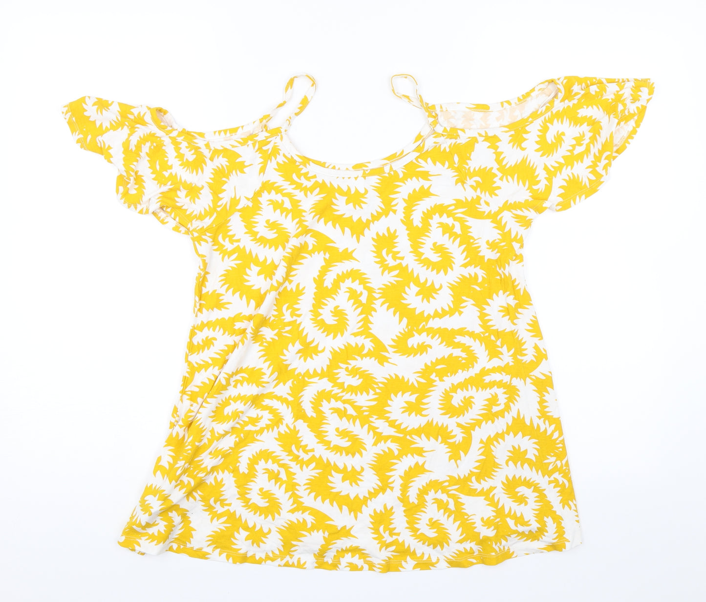 Rainbow Womens Yellow   Basic Blouse Size M