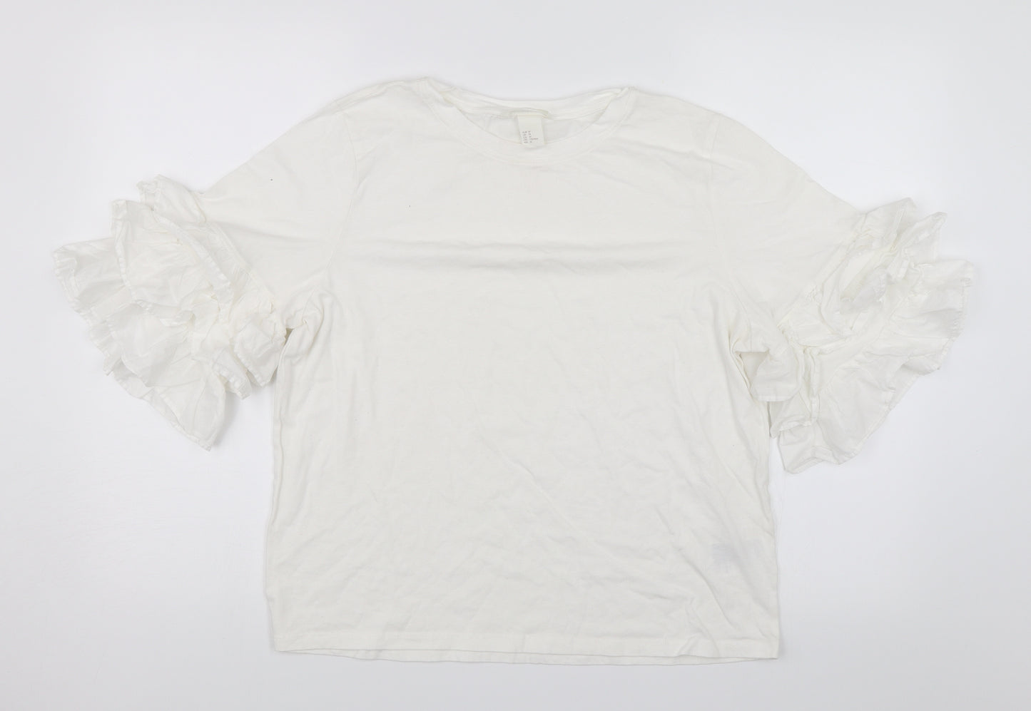 H&M Womens White   Basic Blouse Size M