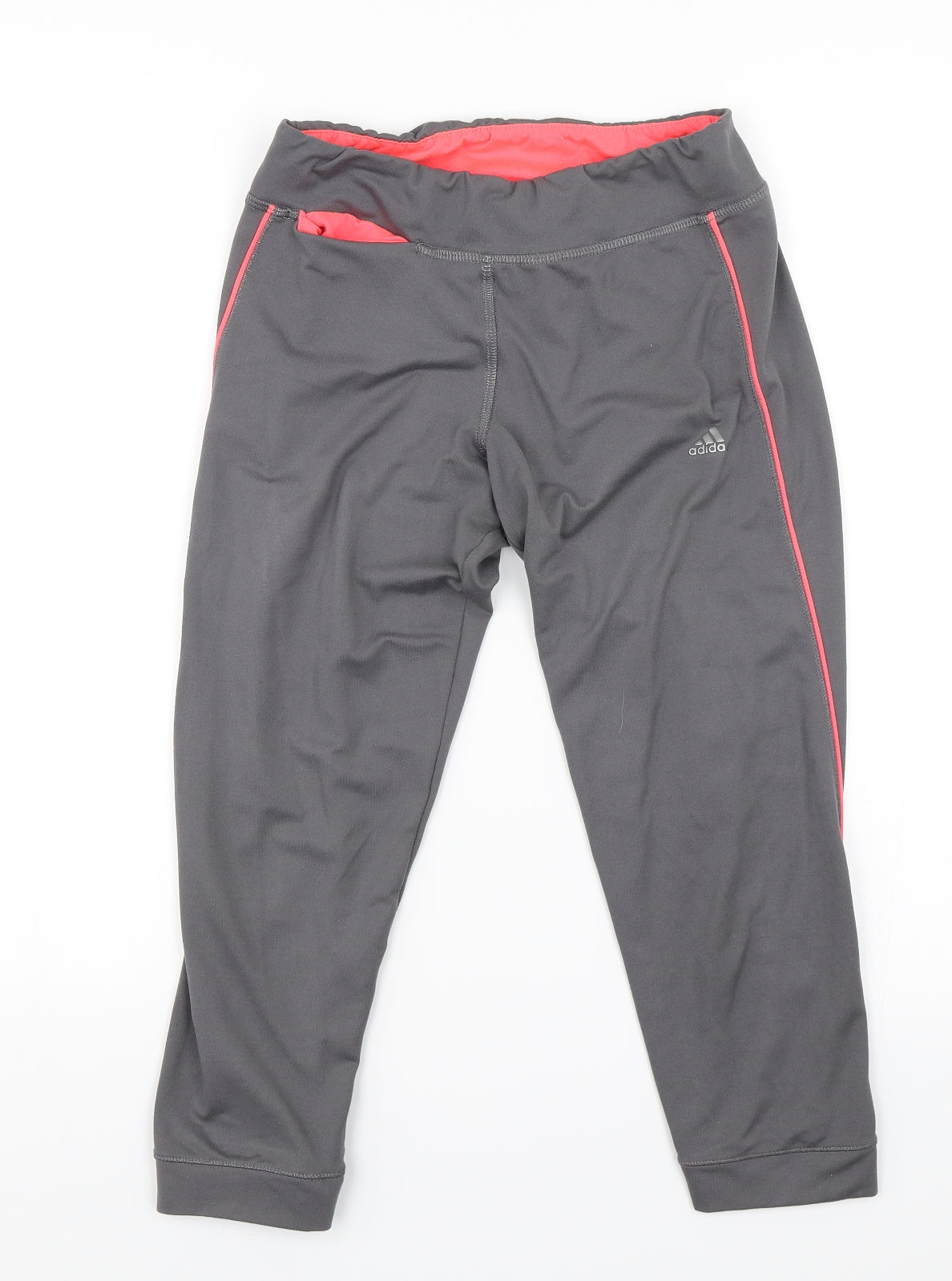 adidas Womens Grey   Pedal Pusher Trousers Size S L19 in