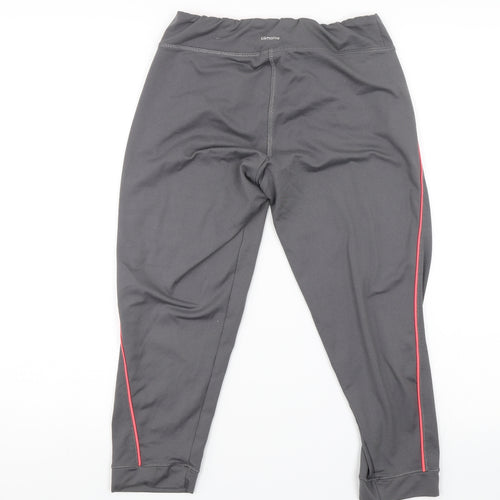 adidas Womens Grey   Pedal Pusher Trousers Size S L19 in