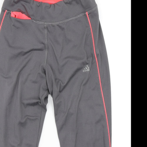 adidas Womens Grey   Pedal Pusher Trousers Size S L19 in