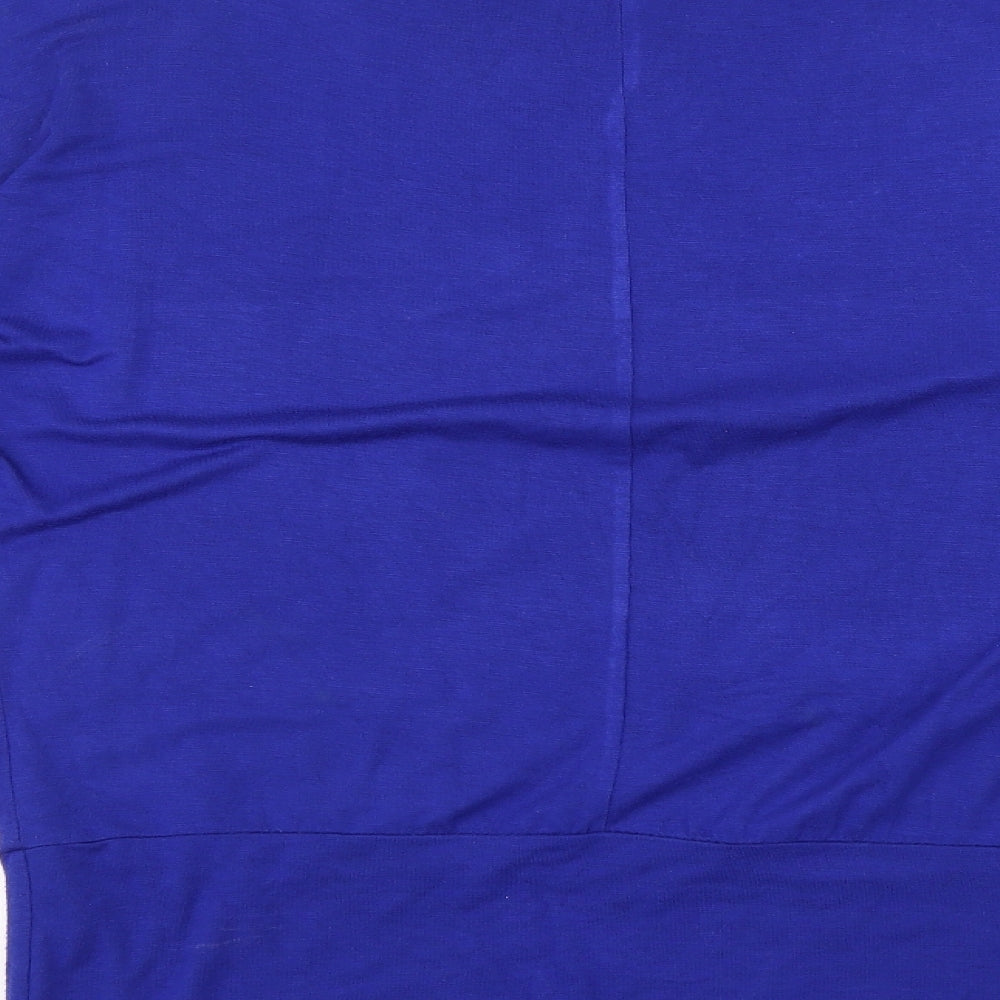 Pilot Womens Blue   Jersey T-Shirt Size 10  - Roses