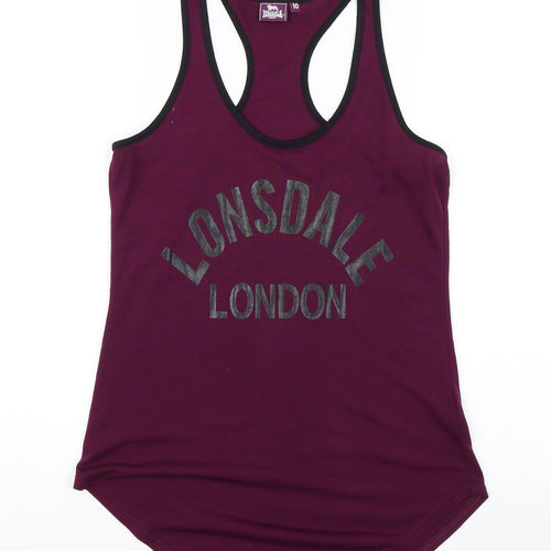 Lonsdale Womens Purple   Basic Tank Size 10