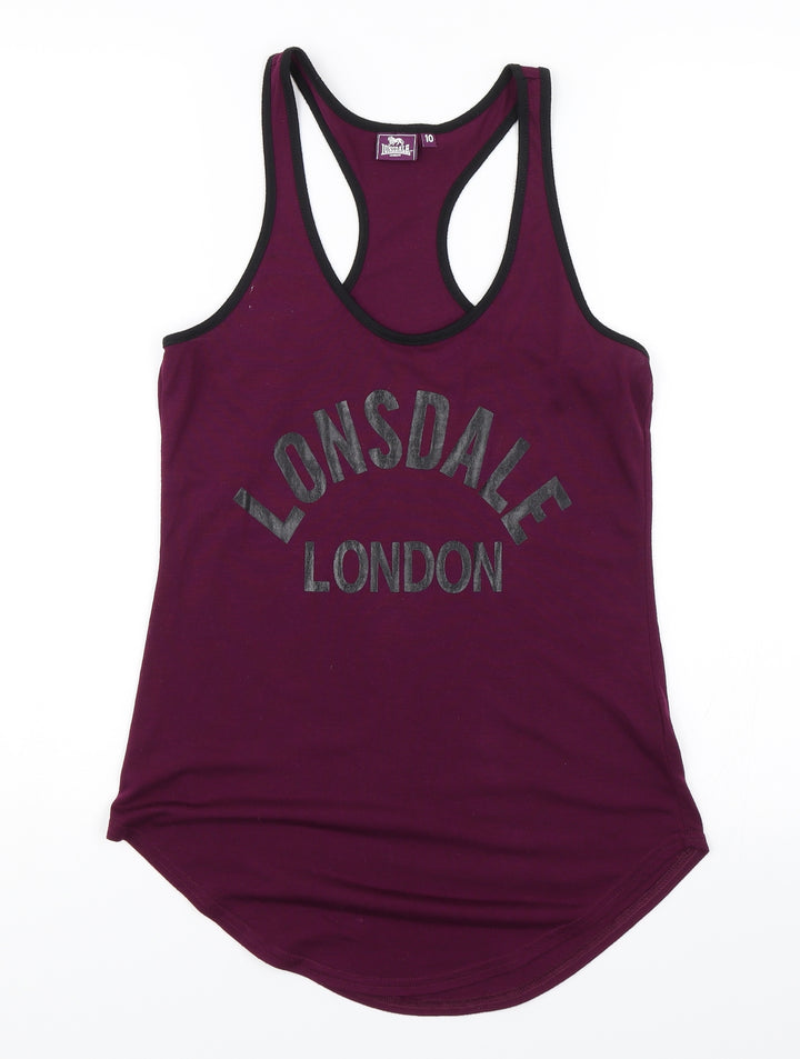 Lonsdale Womens Purple Basic Tank Size 10