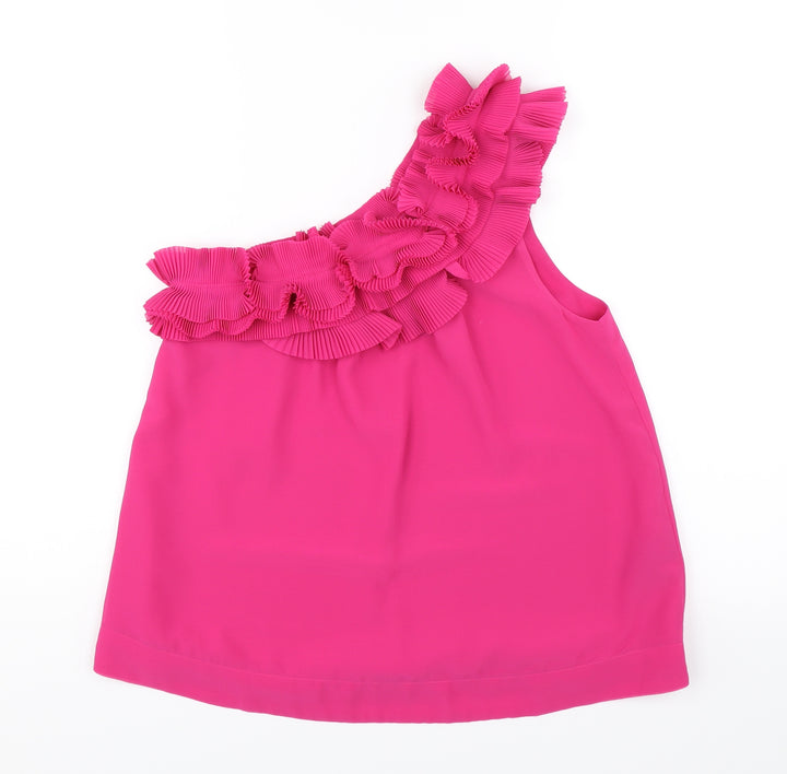 H&M Womens Pink Basic Blouse Size 6