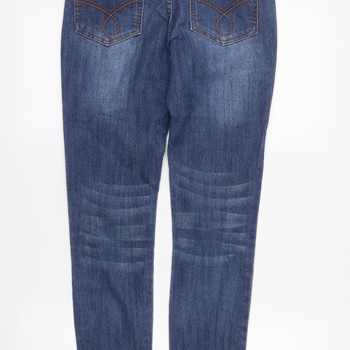 DENIMco Womens Blue   Straight Jeans Size 6 L27 in