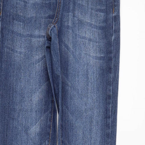 DENIMco Womens Blue   Straight Jeans Size 6 L27 in