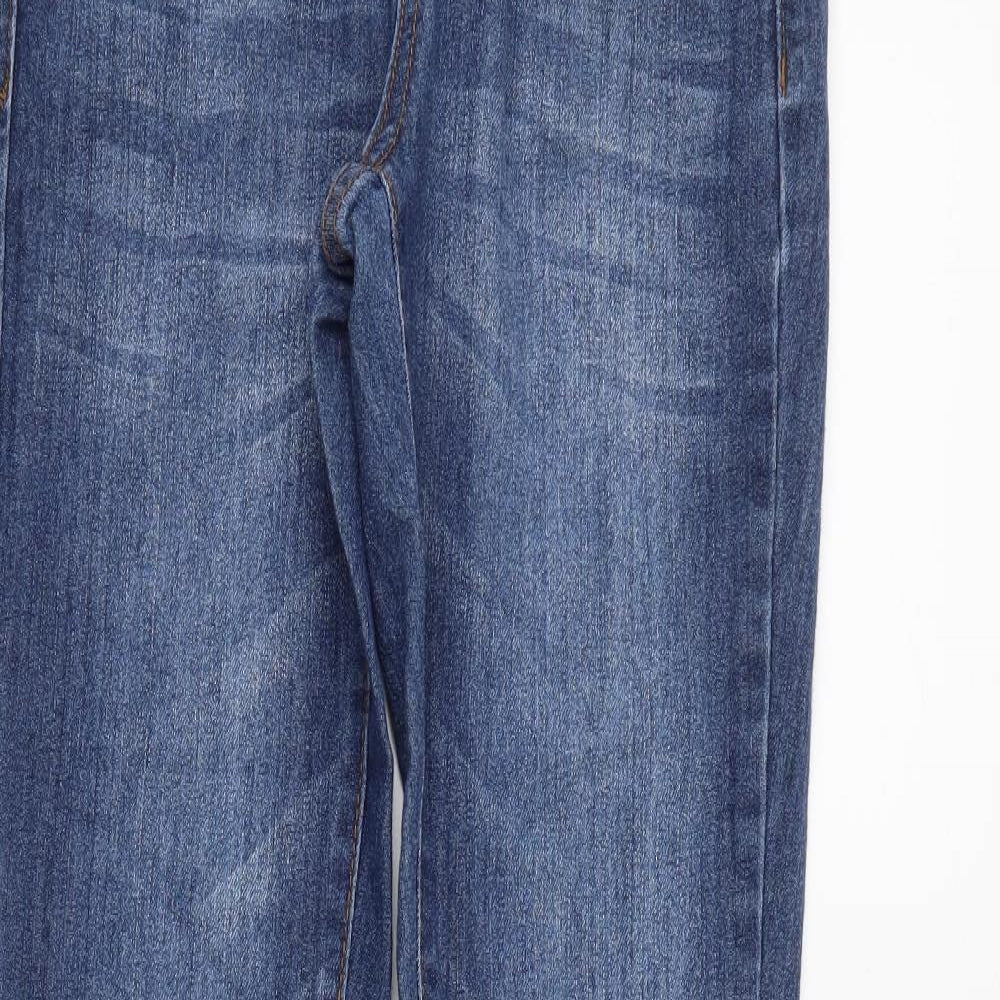 DENIMco Womens Blue   Straight Jeans Size 6 L27 in