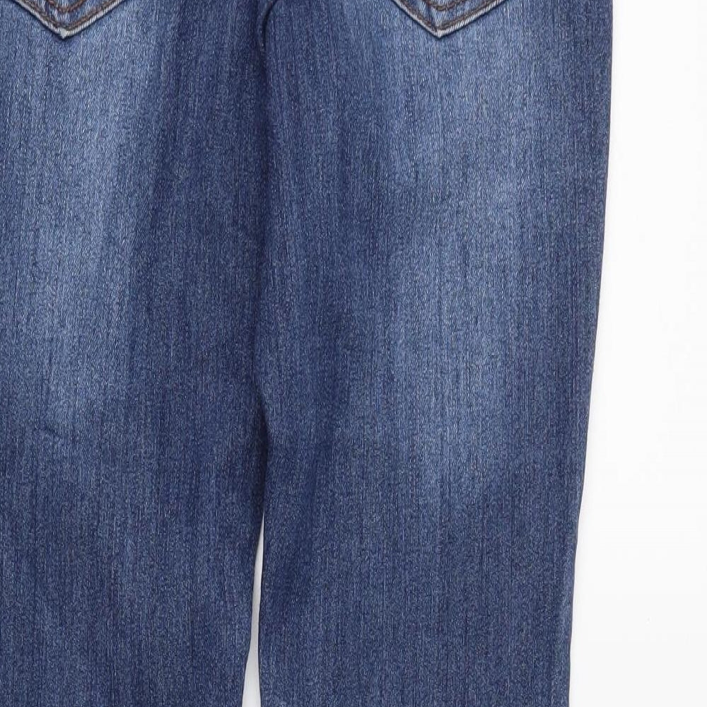 DENIMco Womens Blue   Straight Jeans Size 6 L27 in