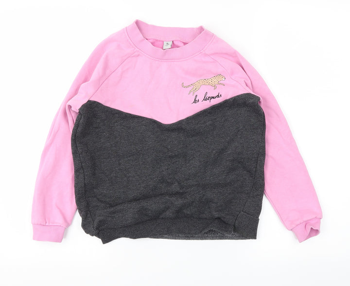 TU Girls Pink   Pullover Sweatshirt Size 9 Years