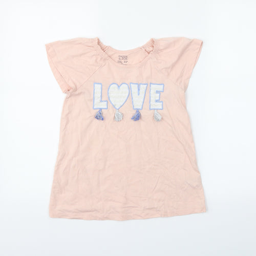 Maggie & Zoe Girls Pink   Basic T-Shirt Size 7-8 Years