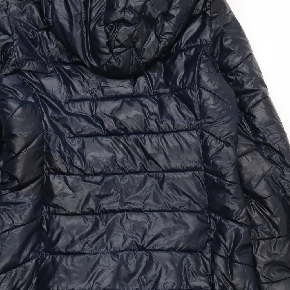 Papaya Womens Blue   Puffer Jacket Coat Size 16