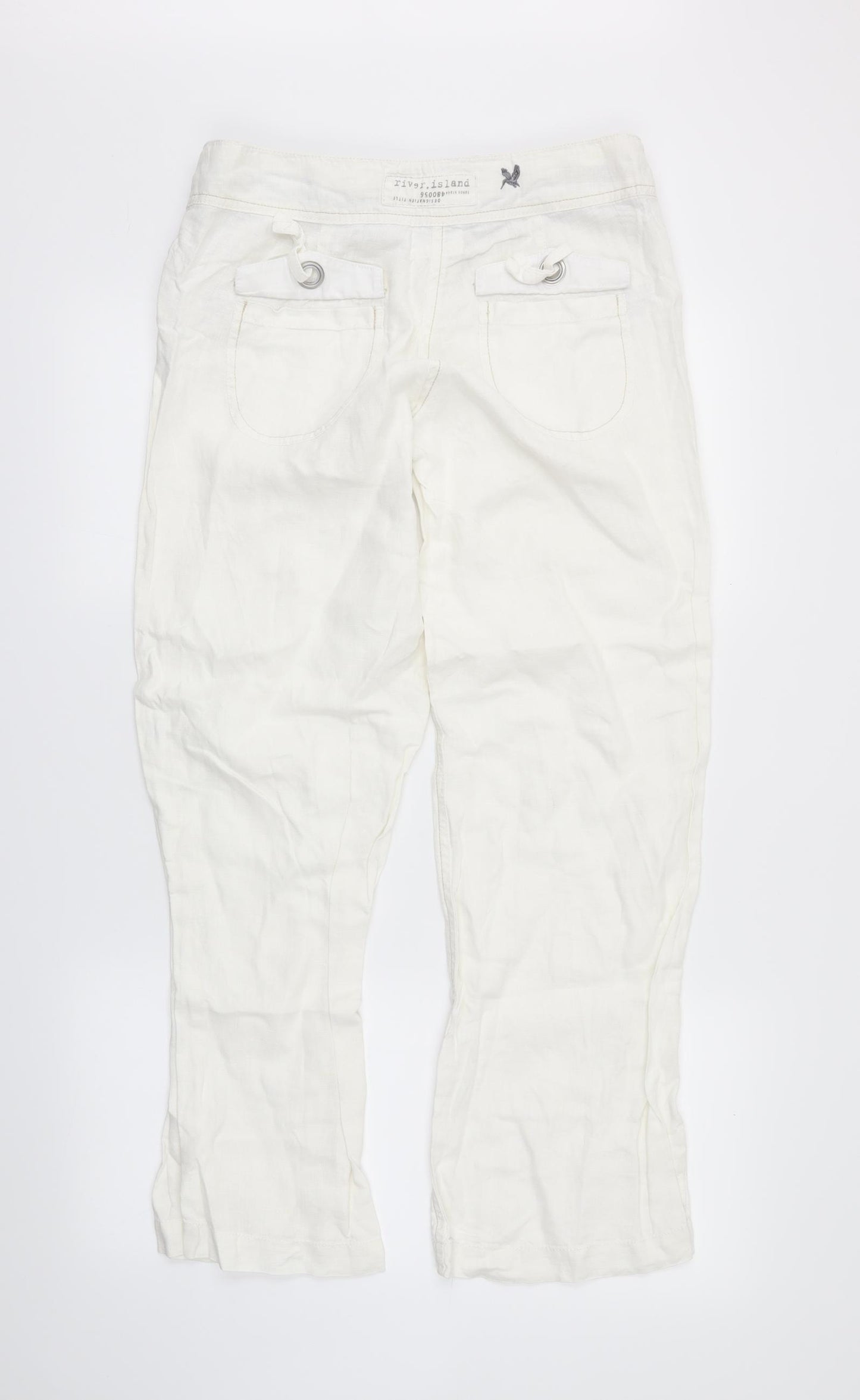 River Island Womens White   Trousers  Size 8 L26 in
