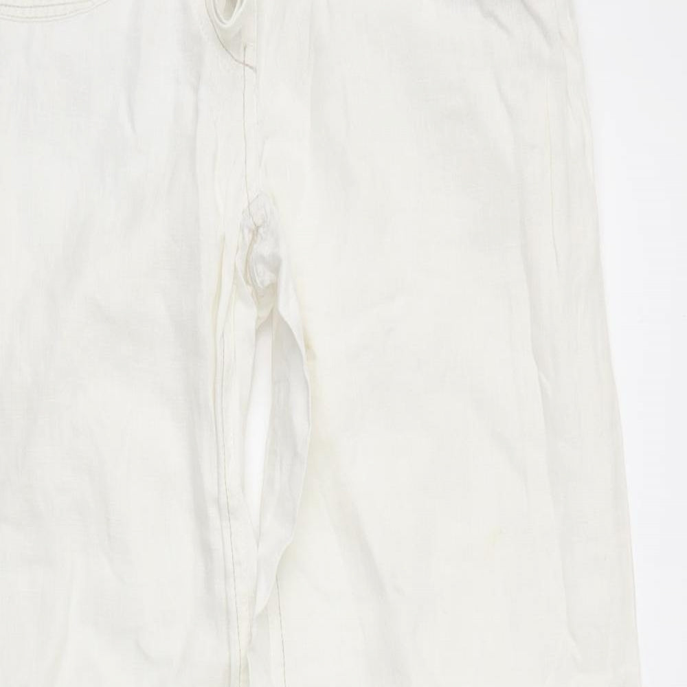 River Island Womens White   Trousers  Size 8 L26 in