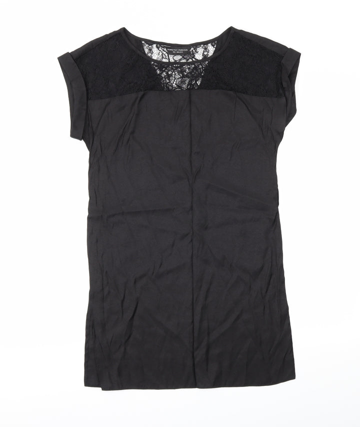 Dorothy Perkins Womens Black   Basic Blouse Size 8