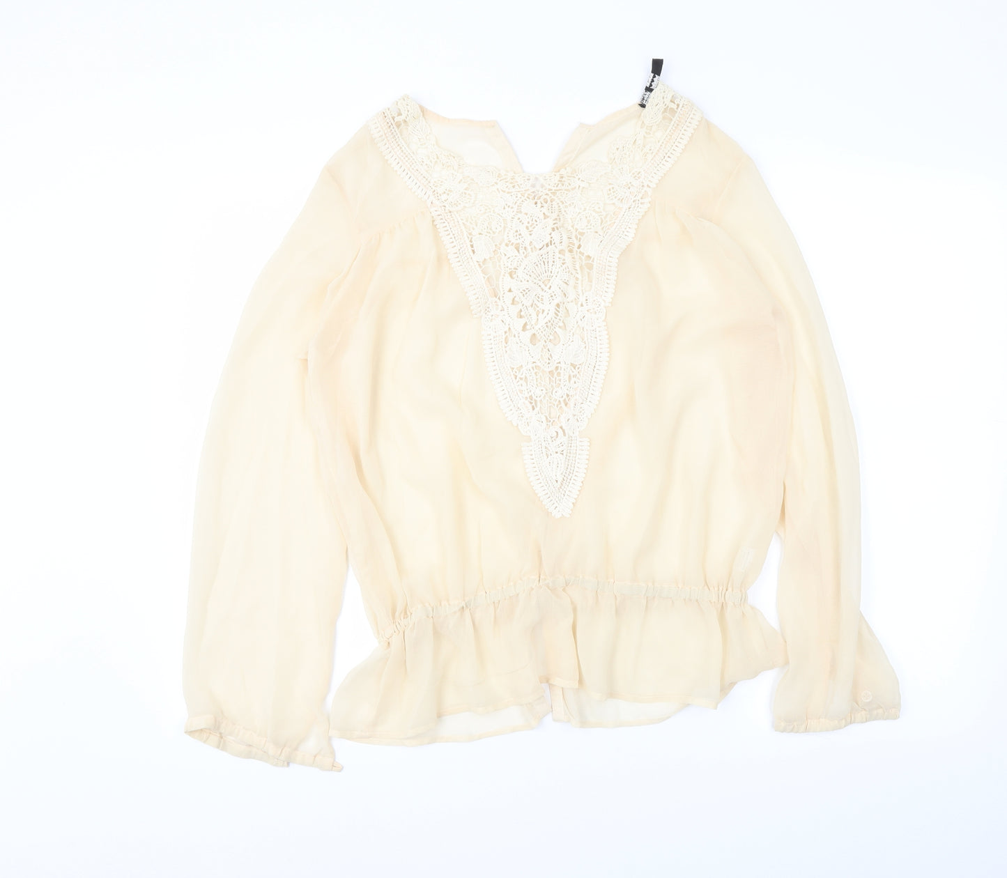 TFNC Womens Beige   Basic Blouse Size S